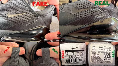 nike 270 original vs fake